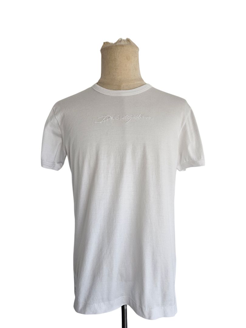 Dolce & Gabbana White Logo T-Shirt