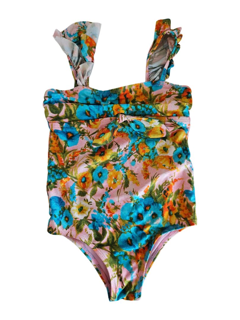 Zimmermann Floral Print Multicolor One Piece Swimsuit For Girls