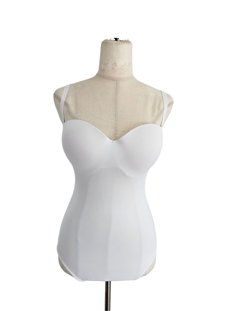 Wolford White Mat De Luxe Forming String Bodysuit