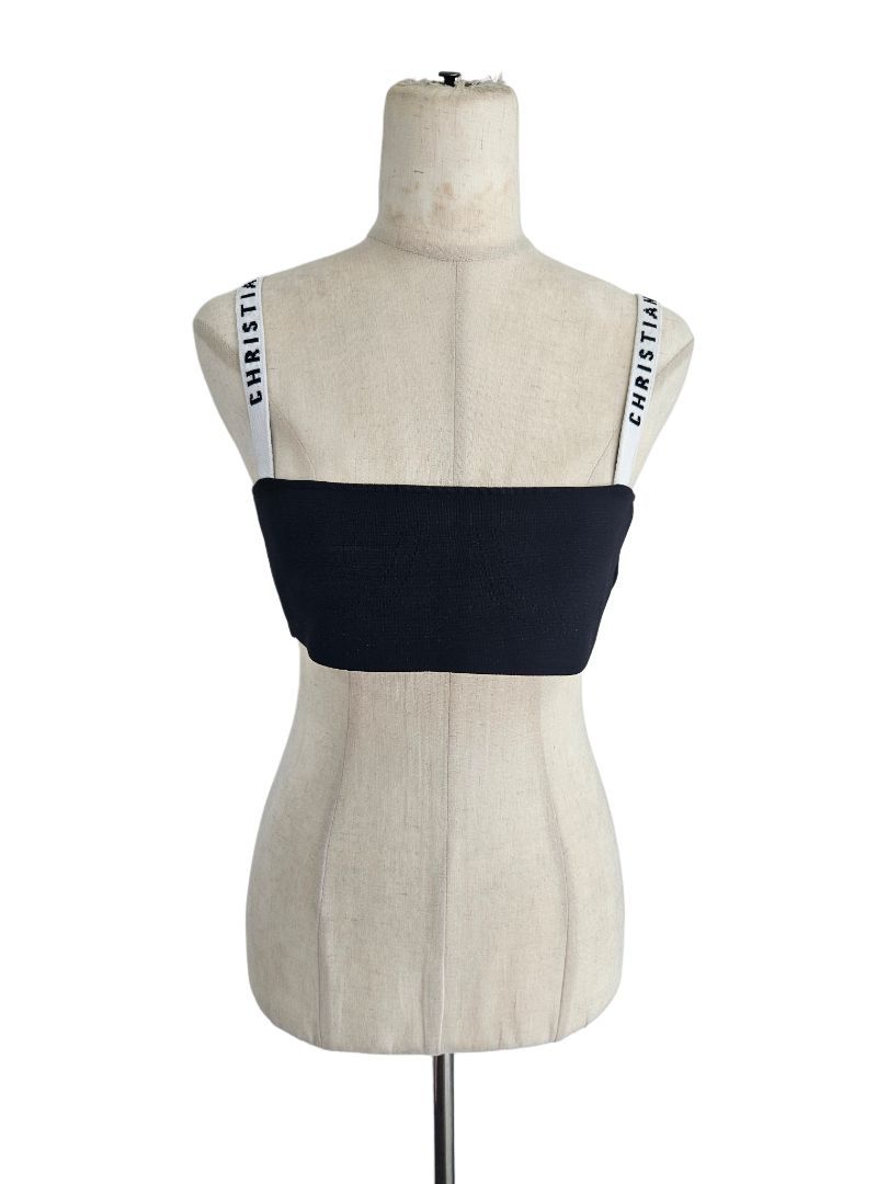 Christian Dior Black Bralette Top