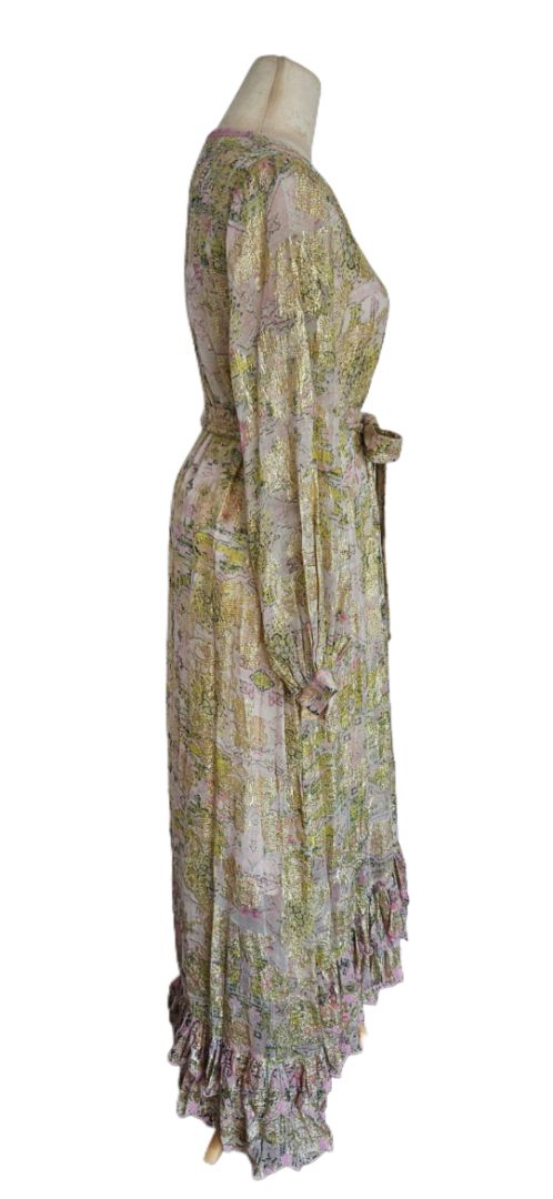 Hemant & Nandita Green Maya Georgette Dress