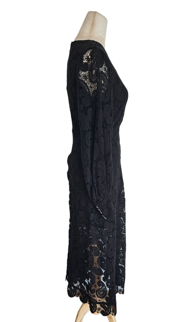 The Kooples Black Button Lace Dress - BOPF | Business of Preloved Fashion The Kooples Black Button Lace Dress - BOPF | Business of Preloved Fashion