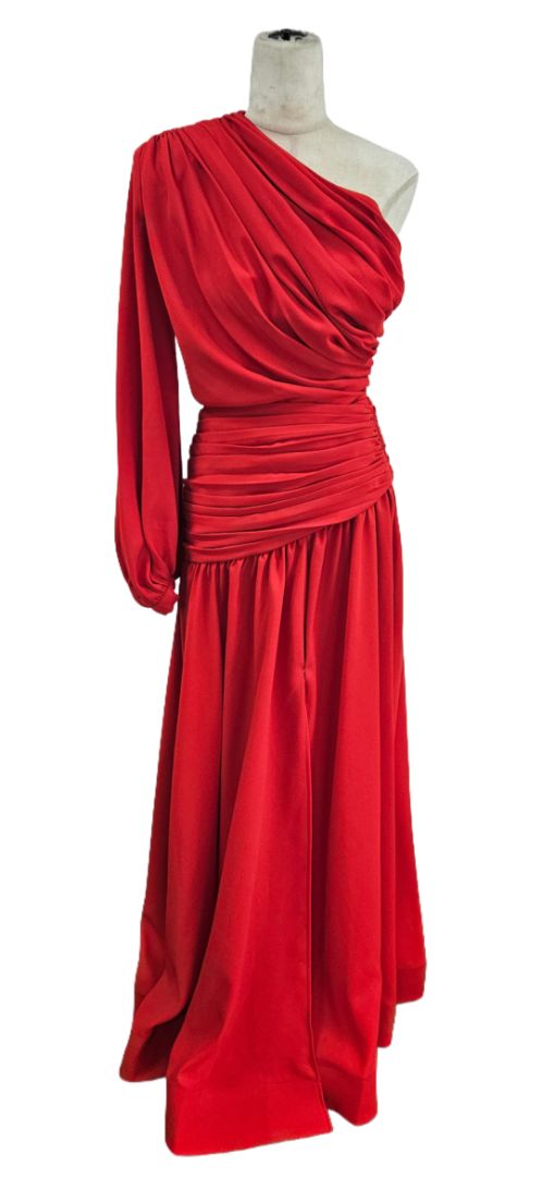 bronx and banco red dress Bronx Banco Goddess Gown in Red