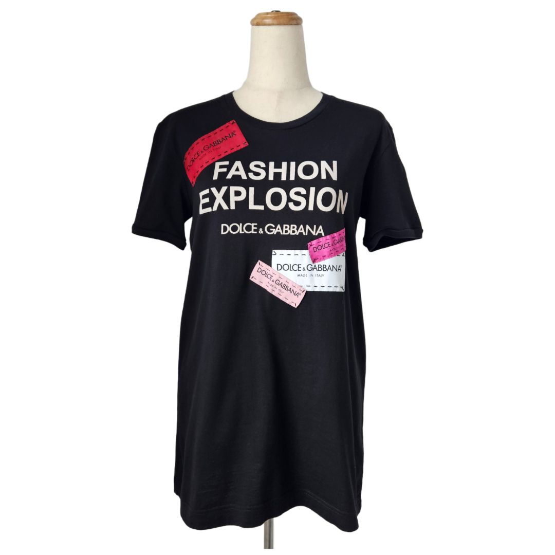 Dolce & Gabbana Multicolor Patches Printed T-Shirt