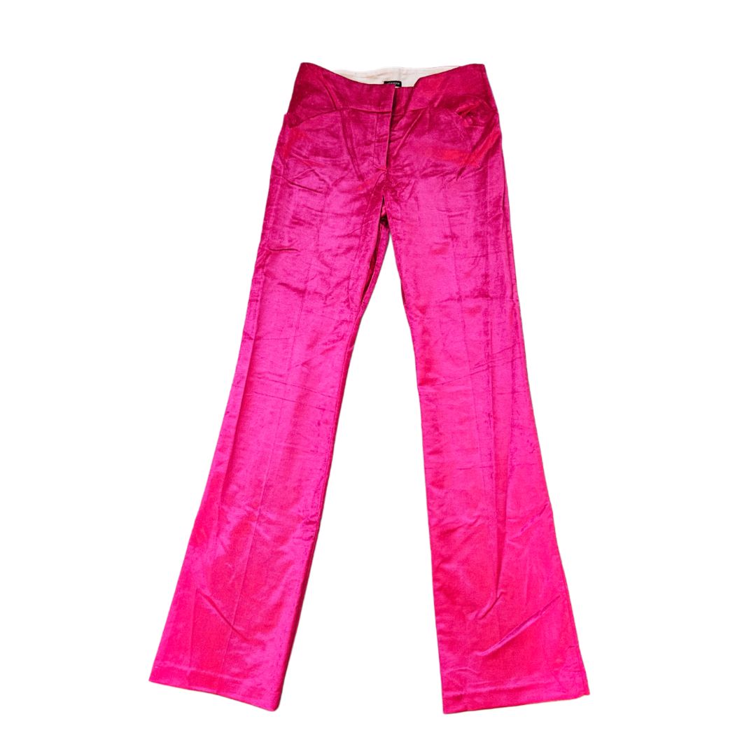Joseph Fuchsia Velvet Trouser