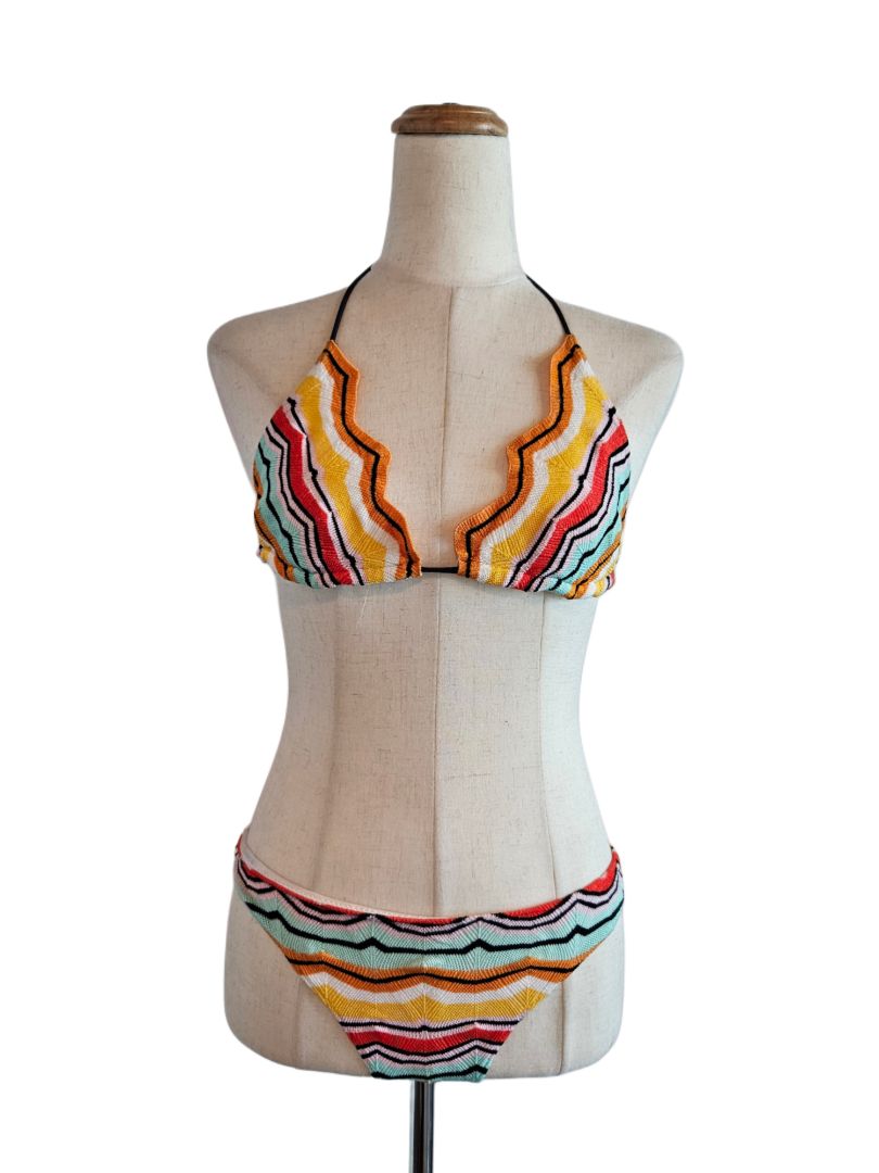 Missoni Mare Multicolor Knit Two Piece Bikini
