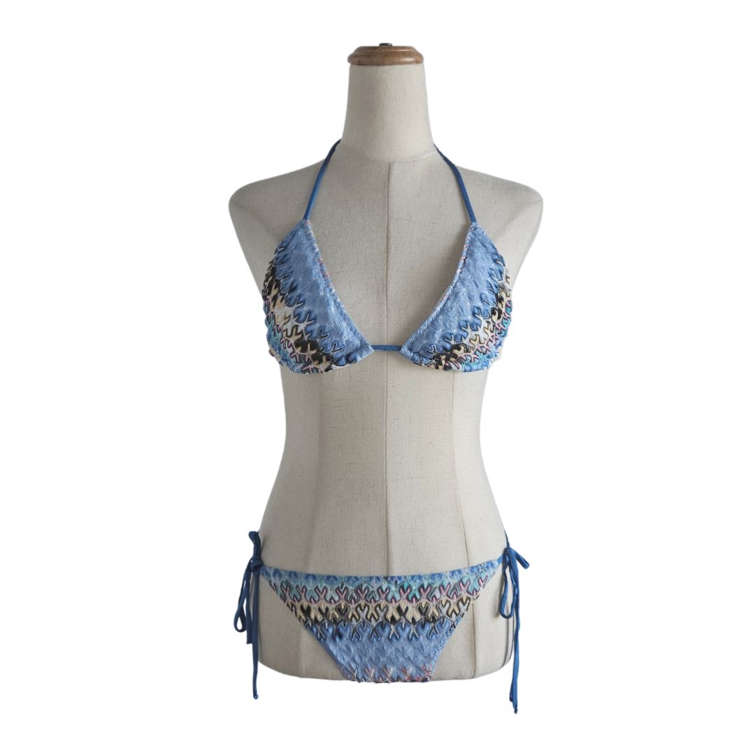 Missoni Mare Multicolor Print Two Piece Swimsuit