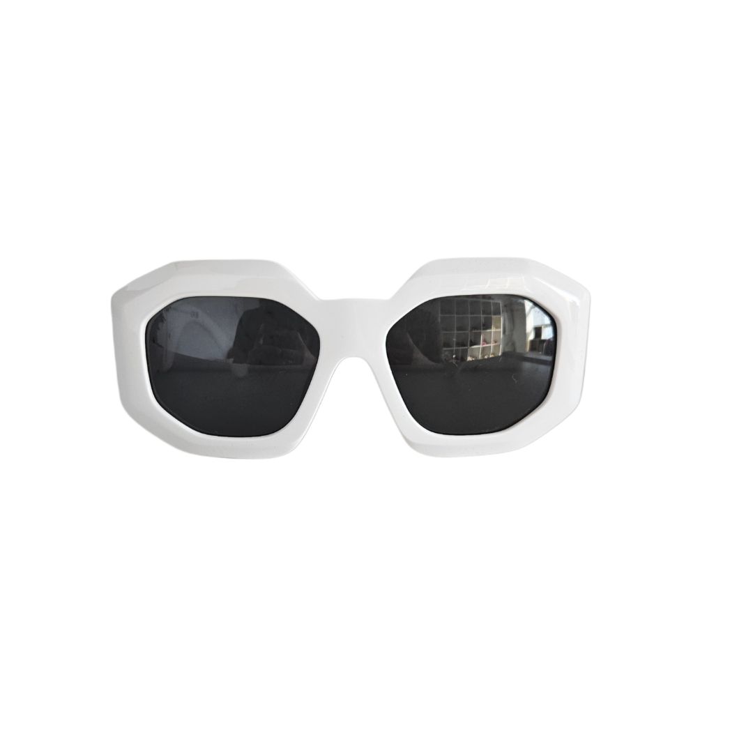 Versace White Medusa Biggie Square Sunglasses