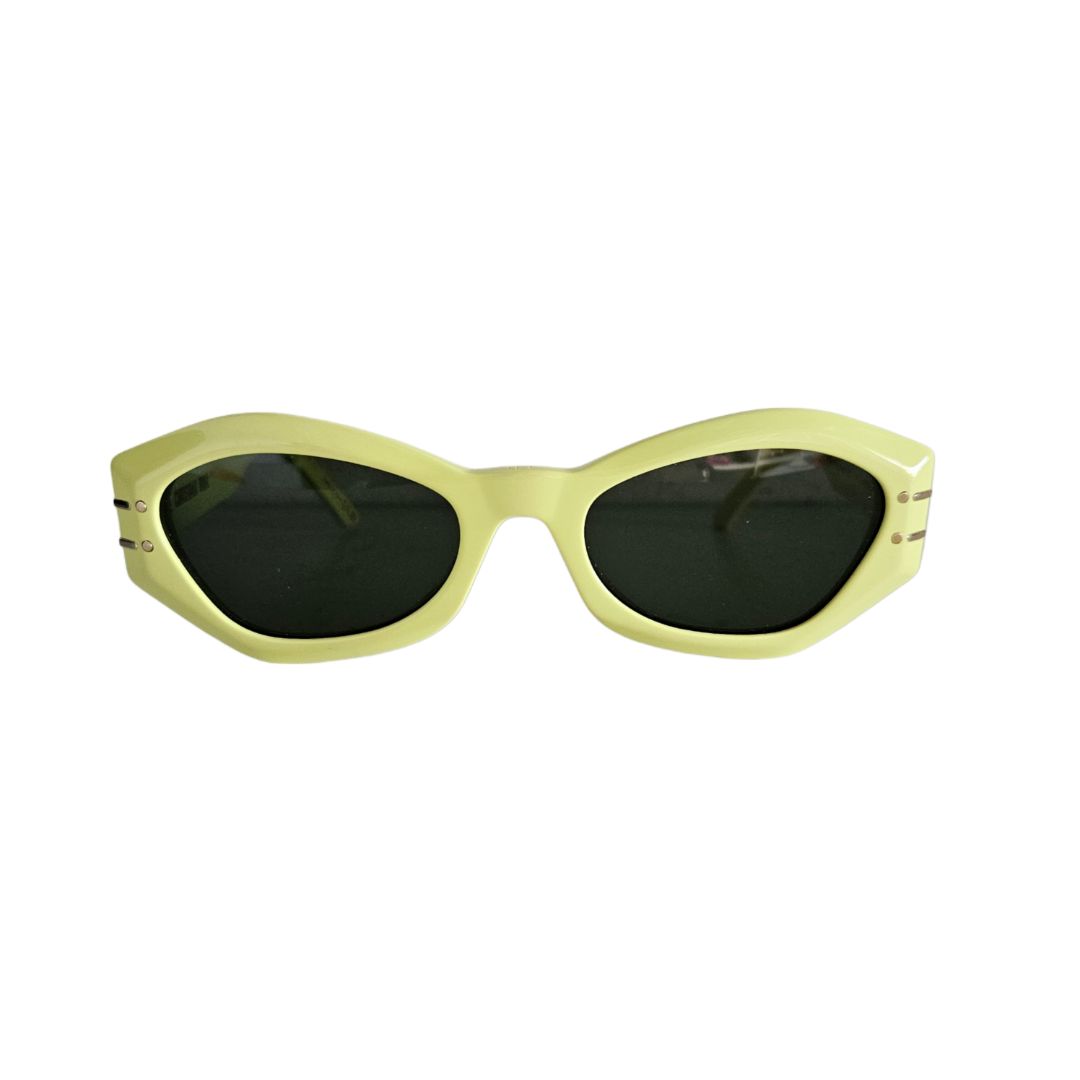 Christian Dior Lime Green Signature B1U Sunglasses