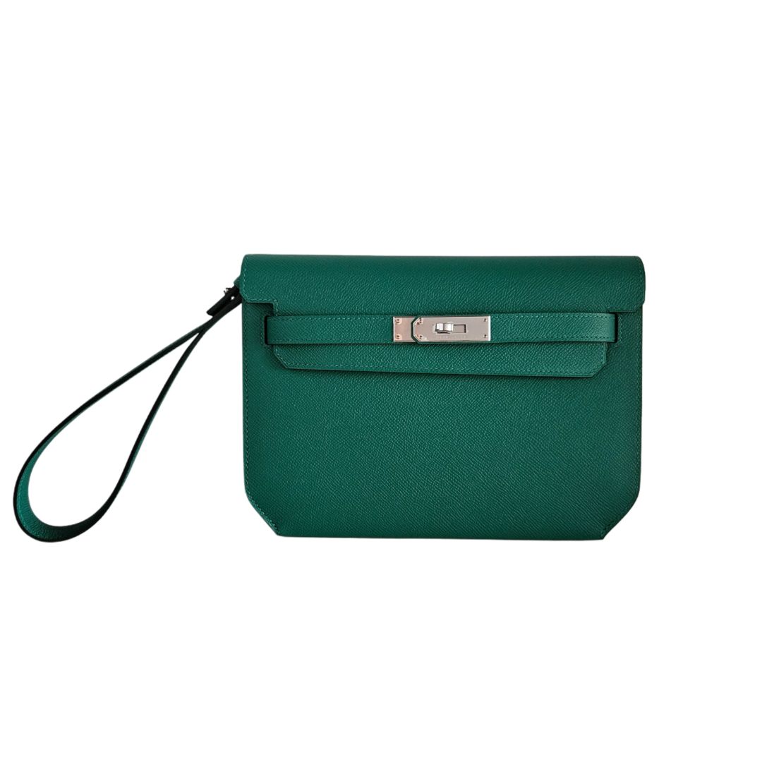 Hermes Vert Vertigo Epsom Leather SHW Kelly Depeche