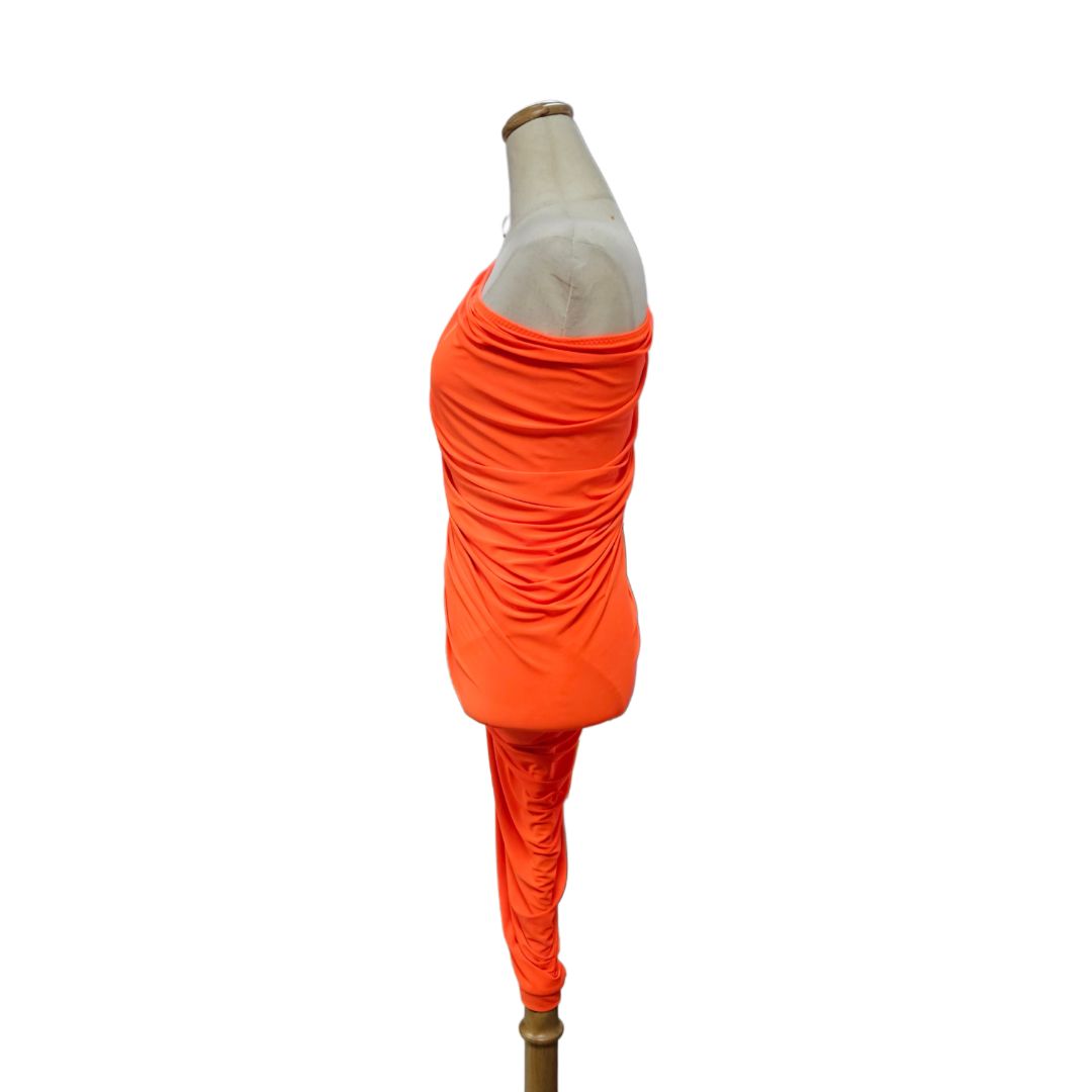 norma kamali orange dress Norma Kamali VESTIDO en Neon Orange