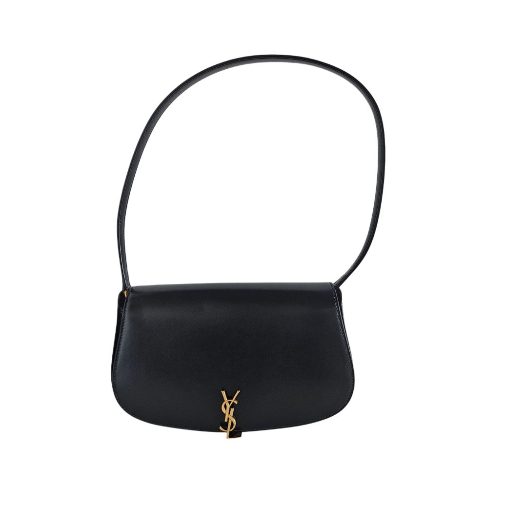 Saint Laurent Leather Voltaire Mini Black Shoulder Bag