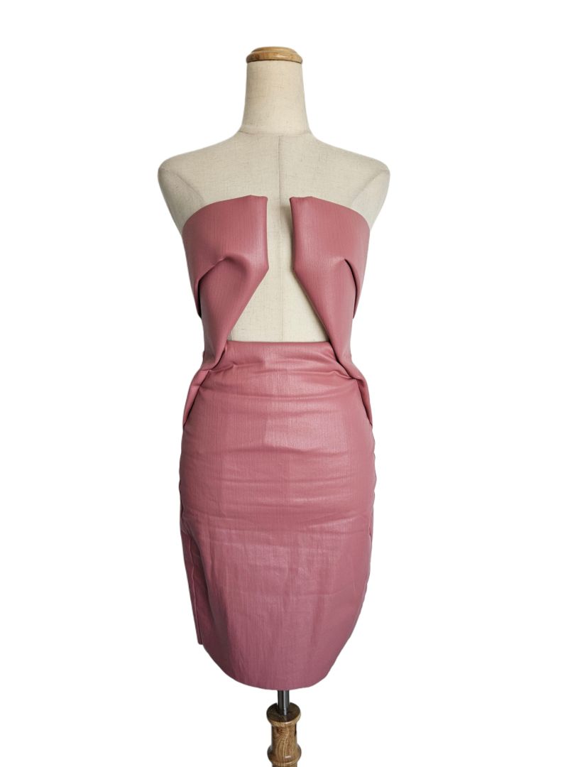 Rick Owens Prong Pink Mini Dress - BOPF | Business of Preloved Fashion Rick Owens Prong Pink Mini Dress - BOPF | Business of Preloved Fashion