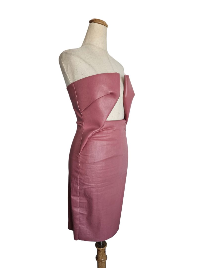 rick owens dress pink RICK Owens Crepe Wrap Maxi Dress