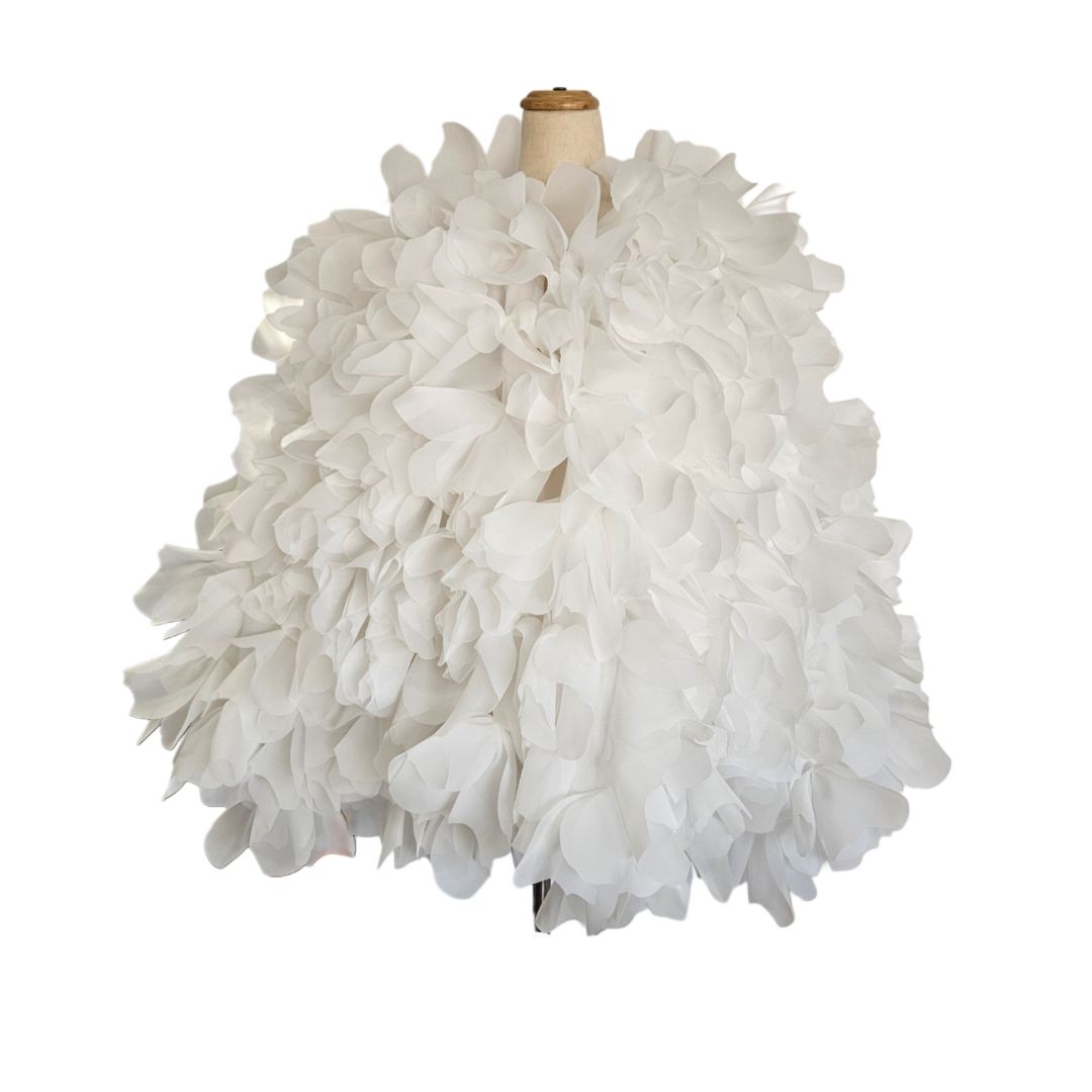 Selezza London White Ruffle Detail Top