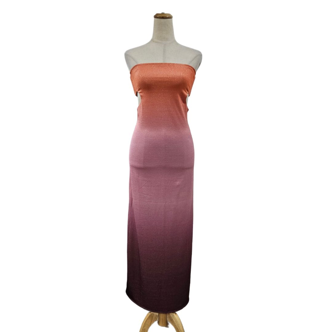 Baobab Pink/Gradient Cut Out Tube Dress