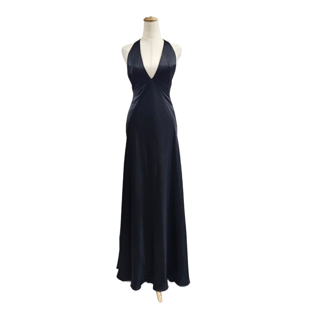 Maison D'Angelann Black Maxi silk dress (no label)