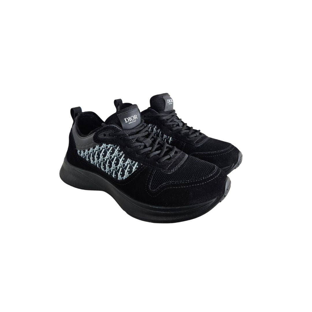 Dior Black Suede B25 Runner Sneaker, Size 41