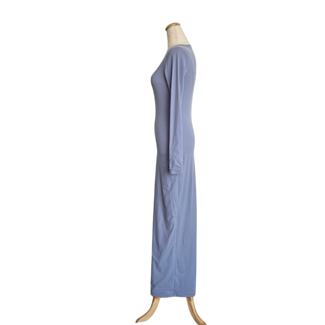 Skims Blue Longsleeve Bodycon Maxi Dress