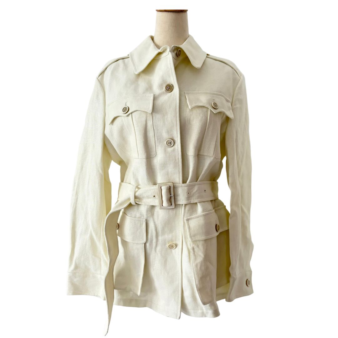 Ralph Lauren Beige Belted With Pocket Jacket