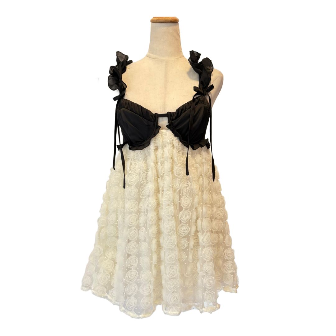 poppy mini dress in ivory for love & lemons Poppy Poplin Mini Dress White