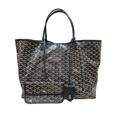 Goyard Black/Brown Goyardine Coated Canvas Saint Louis GM Tote
