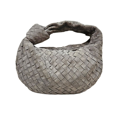 Bottega Veneta Suede Grey Teen Jodie Handbag