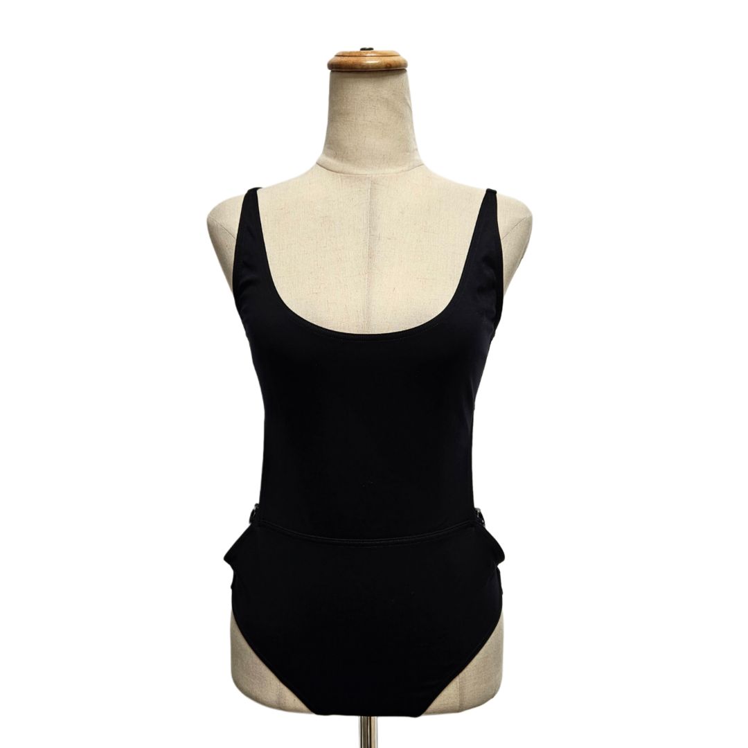 Hermes Black One Piece Swimsuit