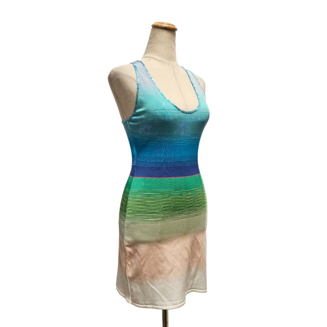 missoni mare mini dress Mare open-back striped metallic crochet-knit mini dress - multi