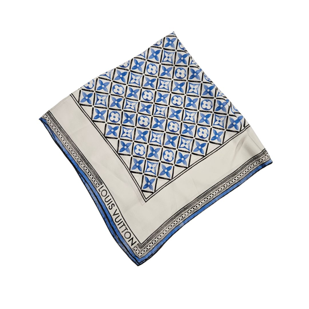 Louis Vuitton Tricolor Monogram Silk Scarf