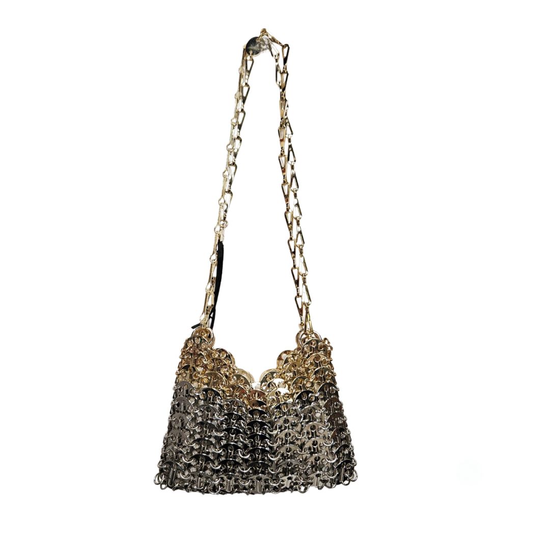 Paco Rabanne Nano Disc Shoulder Bag - Rabanne - Metal - Gold/silver