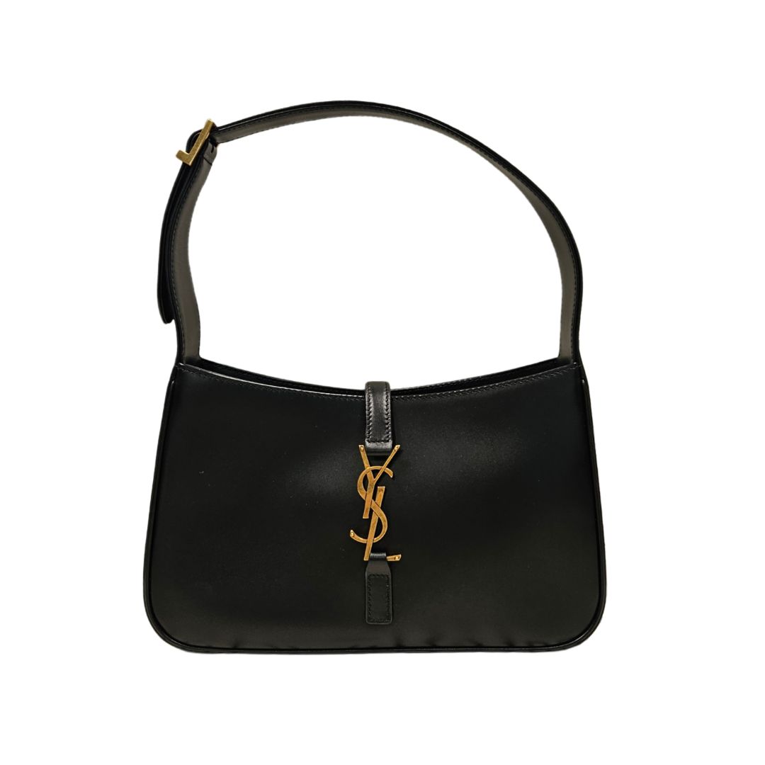 Saint Laurent Le 5 à 7 Black Leather Shoulder Bag