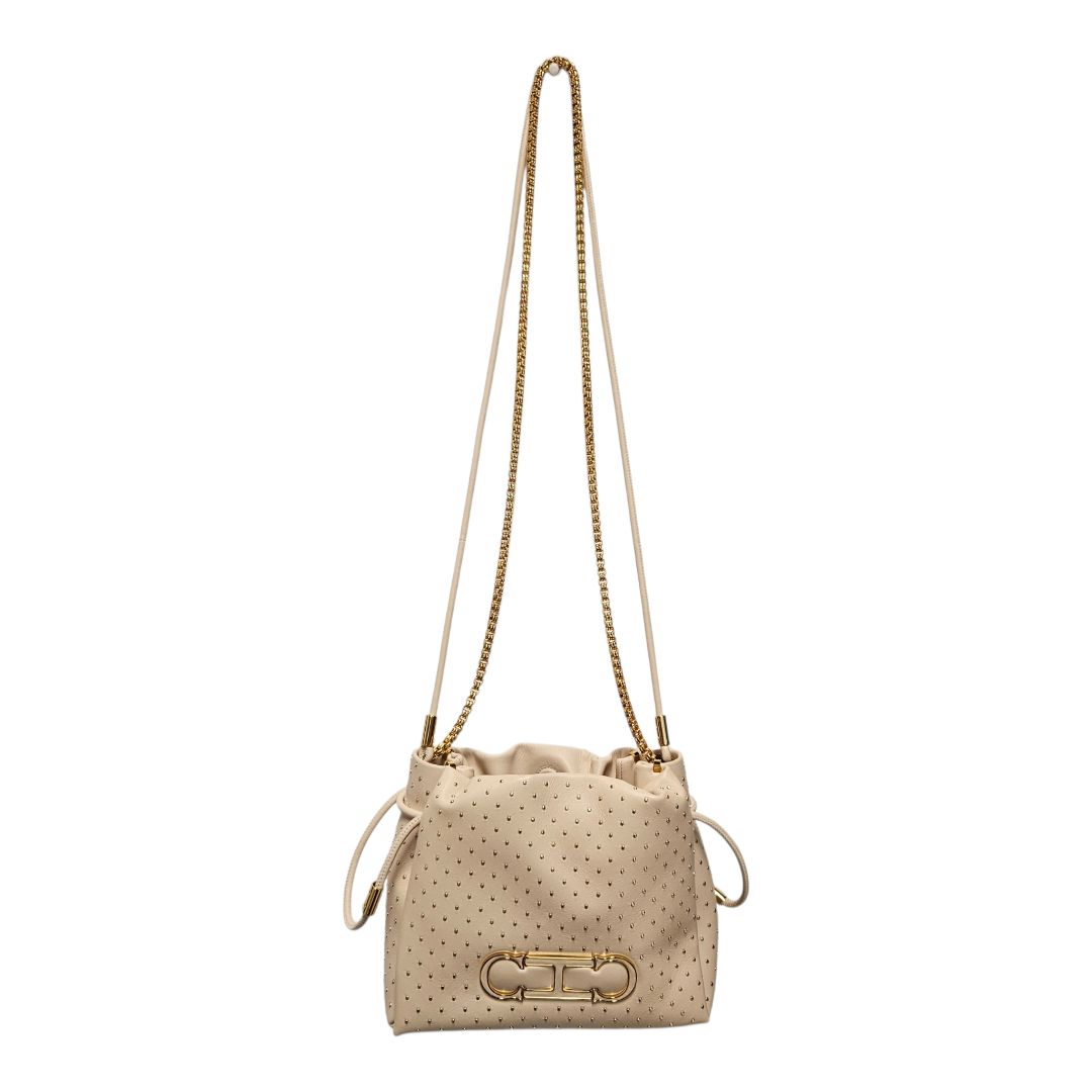 Carolina Herrera Initials Insignia Soft Bucket Mini Crossbody Bag