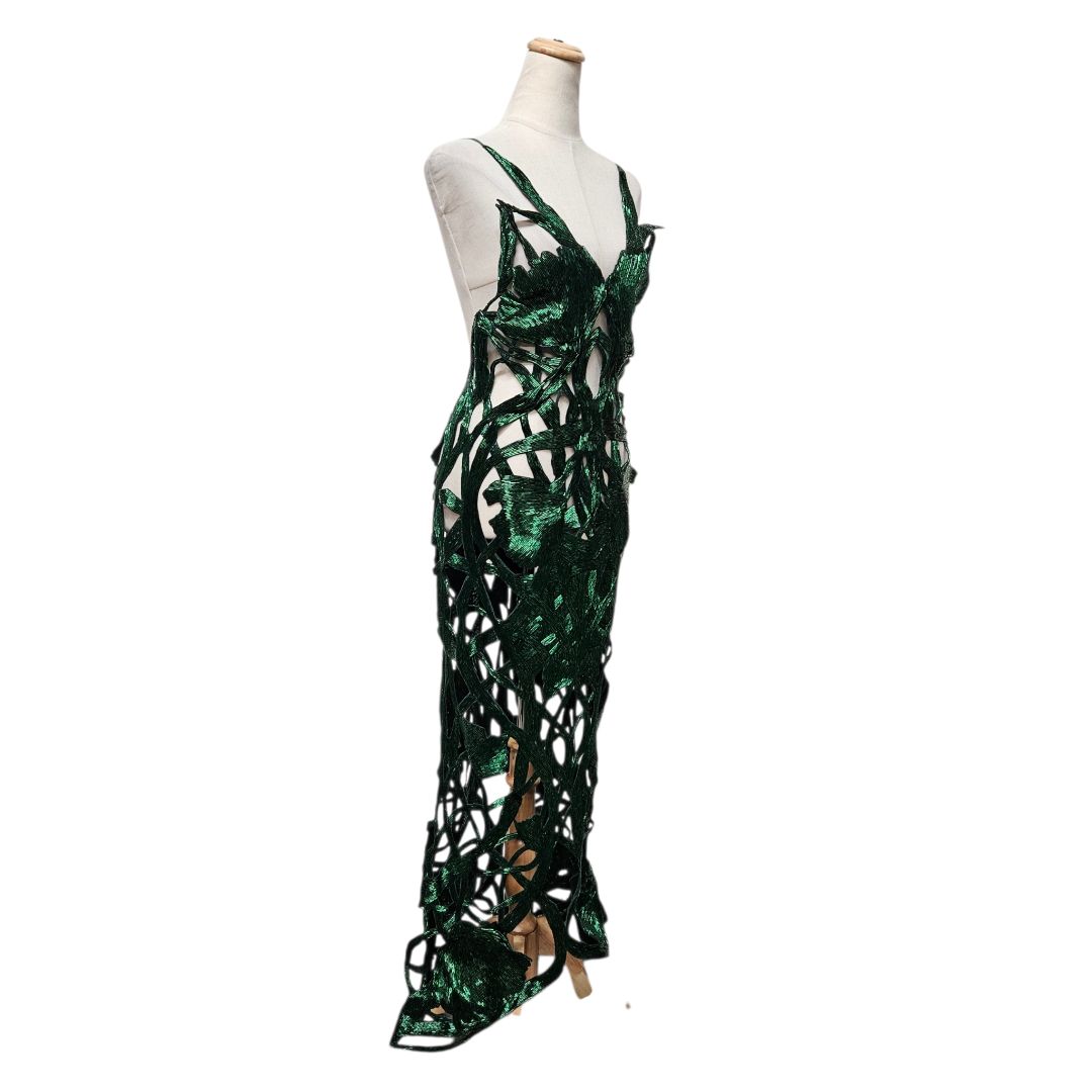 cult gaia green dress Cult Gaia Lily Sequin Maxi Dress in Green Size XS NWT