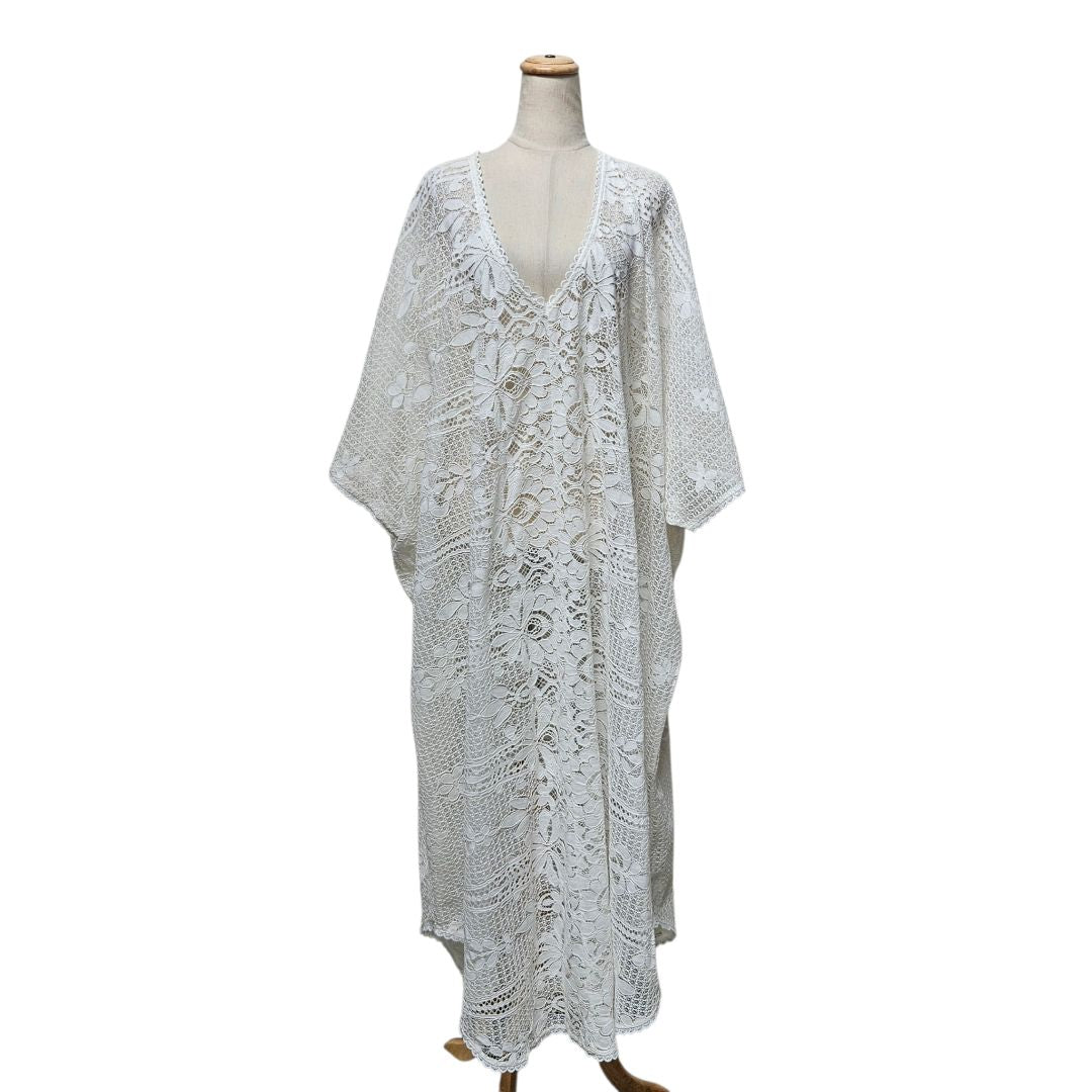 white dot dress Endless Romance Off Shoulder Mini Dress