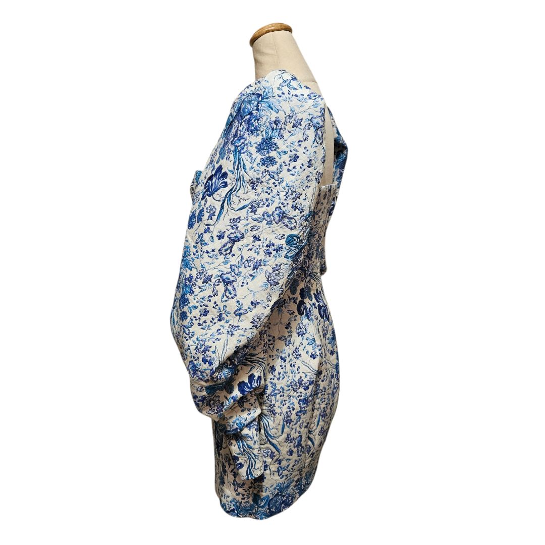 house of cb blue floral dress Clothing : Midi Dresses : 'Elia' Blue Print Midi Sundress