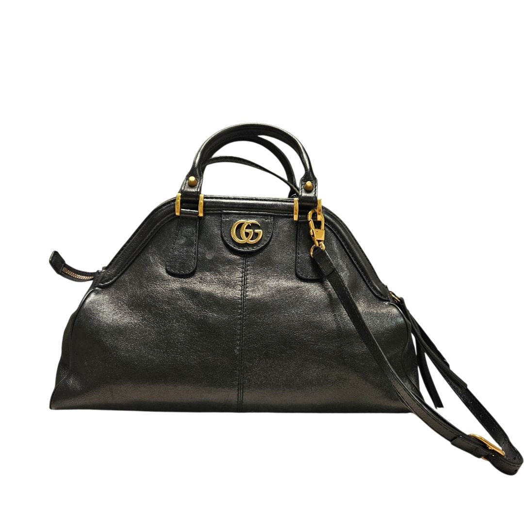 Gucci Black Leather Re(Belle) Weekender