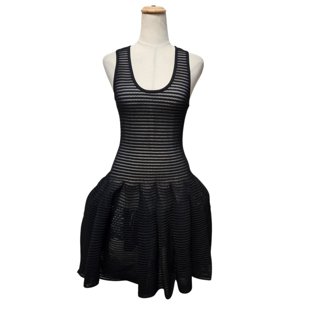 alaia crinoline mini dress Alaïa Black Textured Knit with Slip - BOPF Fiber:100% cotton House of Wu Quinceanera Care instructions HELSI LESLIE