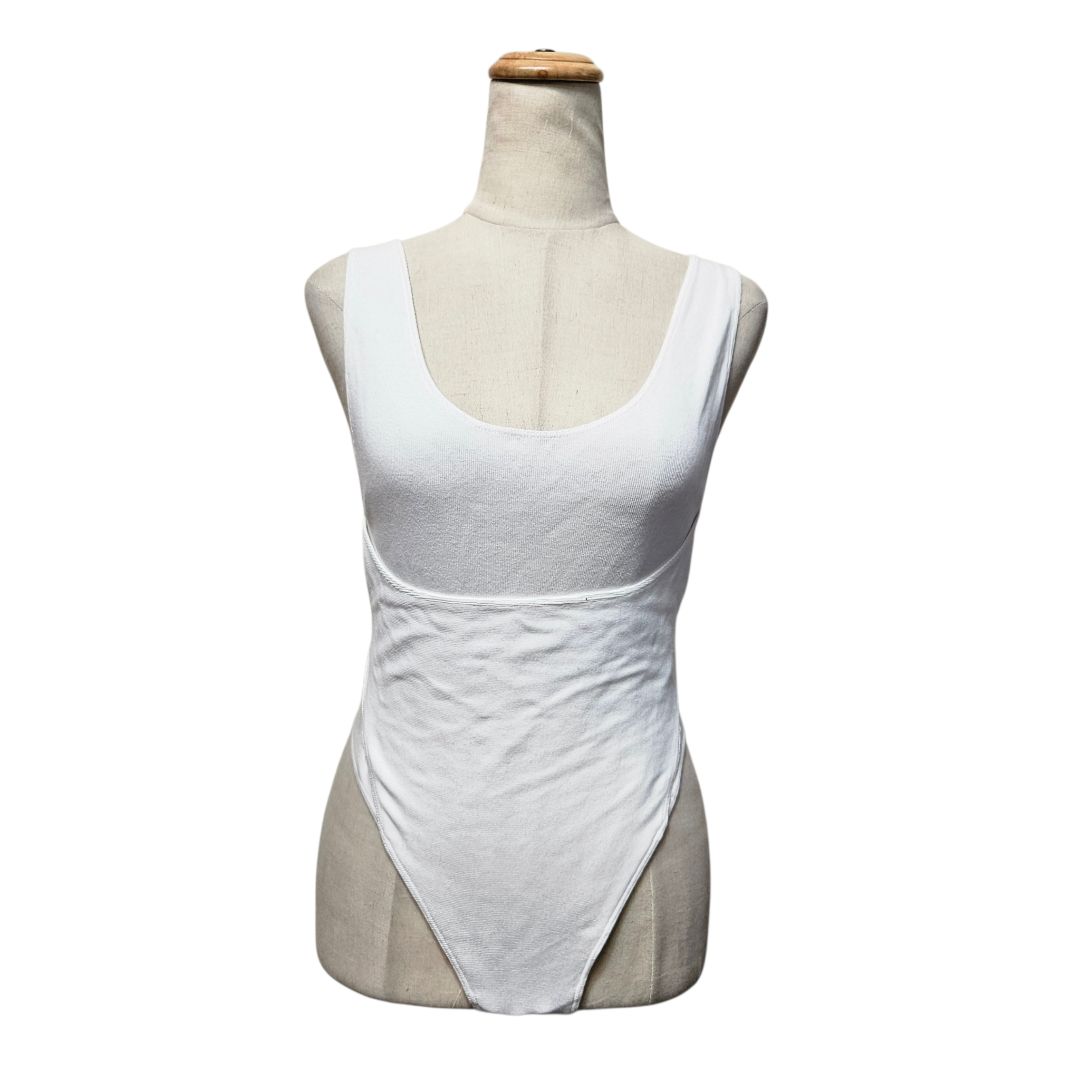 Alaia Cut-Out Cotton Bodysuit