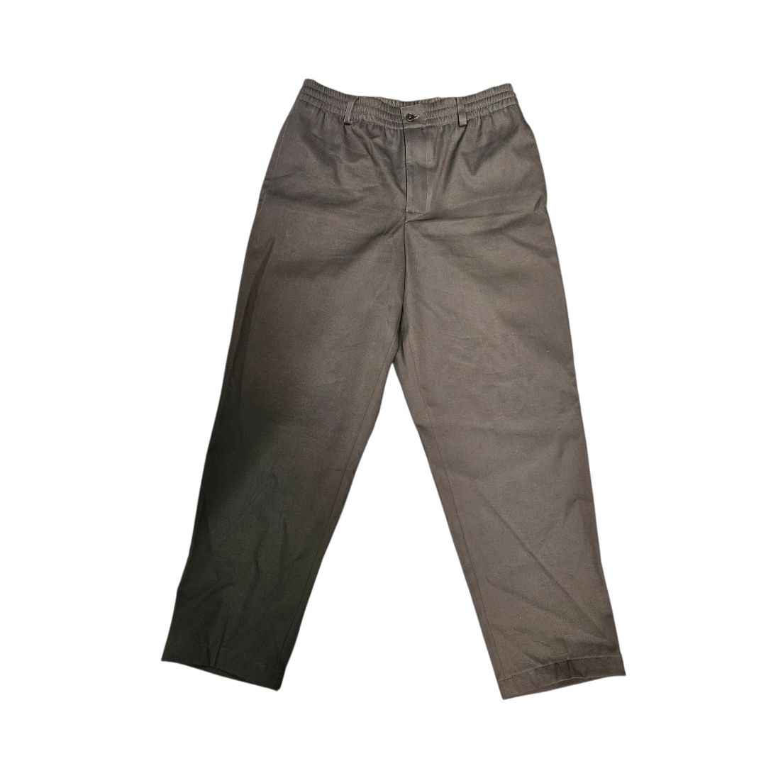 Hermes Grey With Drawstrings Ruched Waist Mens Trouser