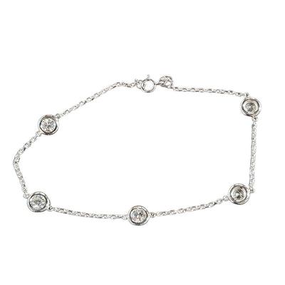 Cara White Gold and Diamond Bracelet