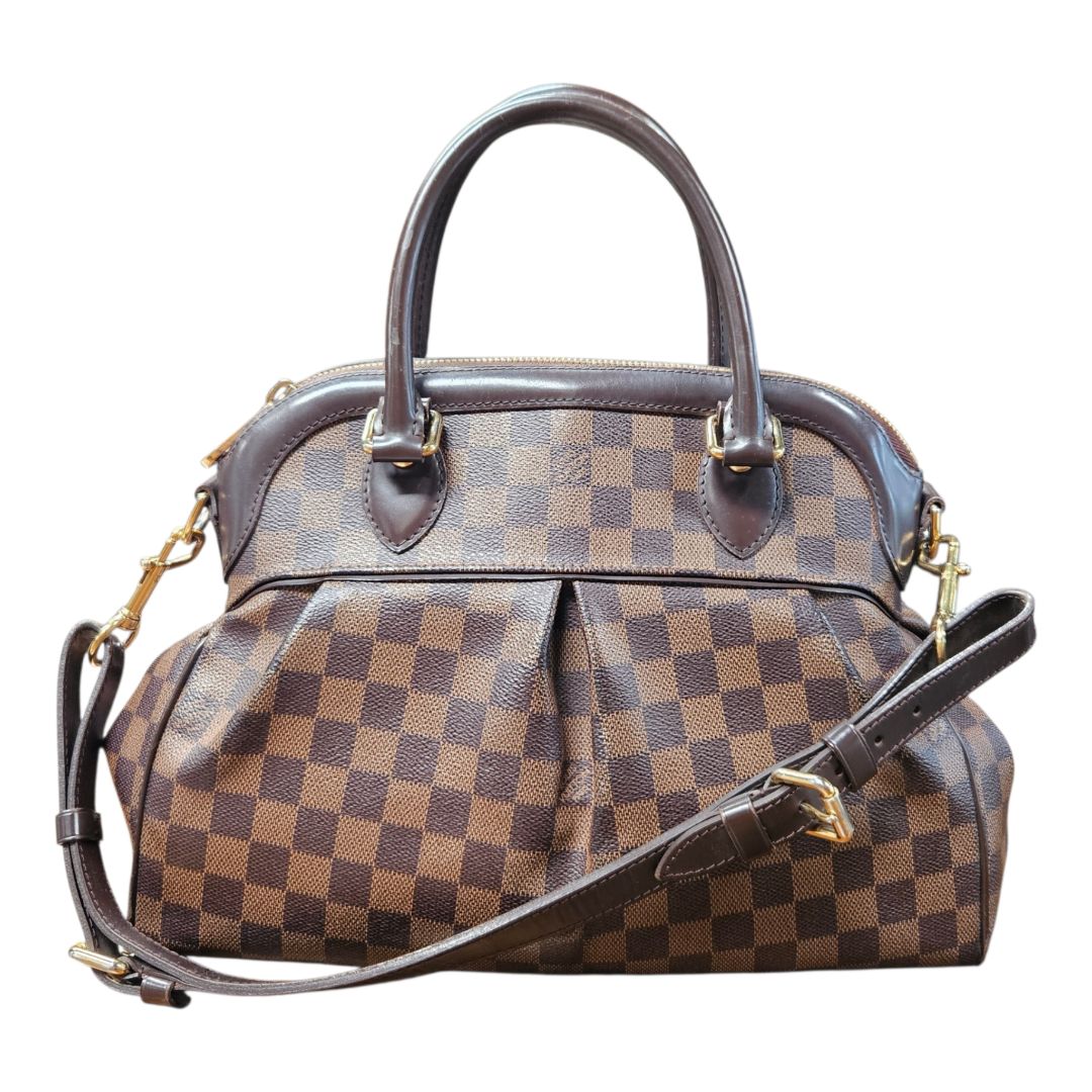 Louis Vuitton Trevi PM Damier Ebene Coated Canvas Brown Satchel
