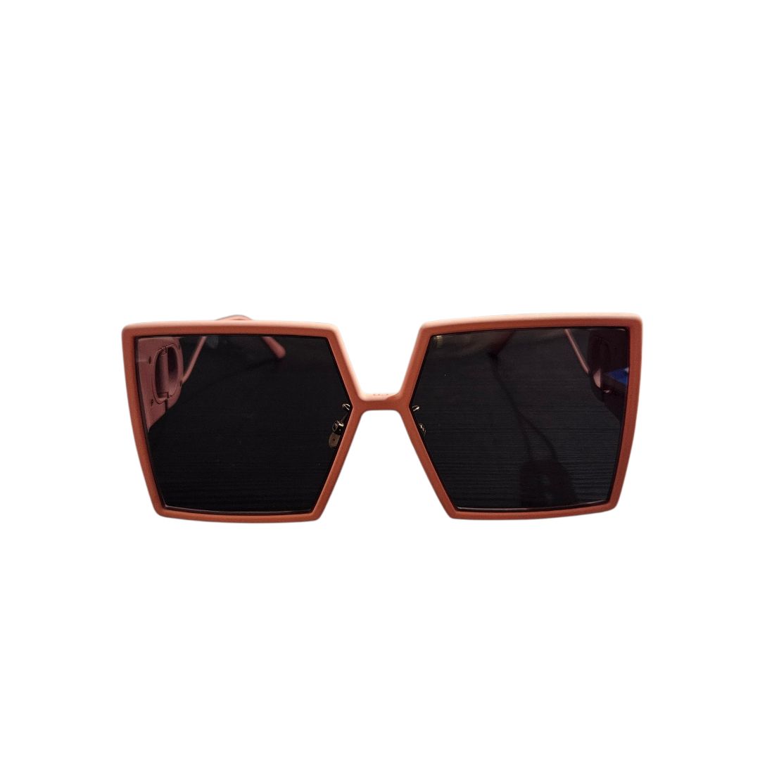 Christian Dior Pink Matte 30 Montaigne SU Square Sunglasses