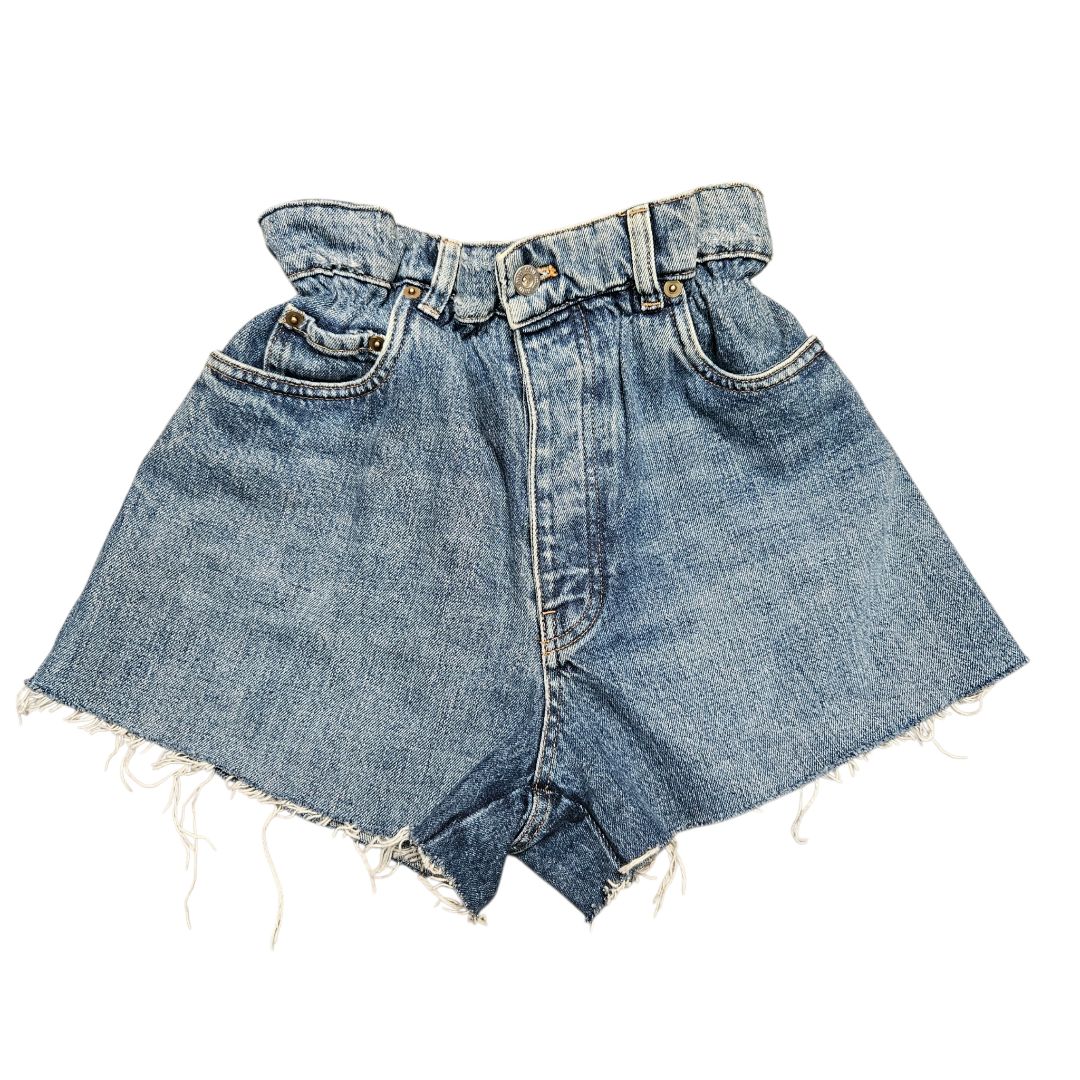 Miu Miu Blue High Waist Denim Short