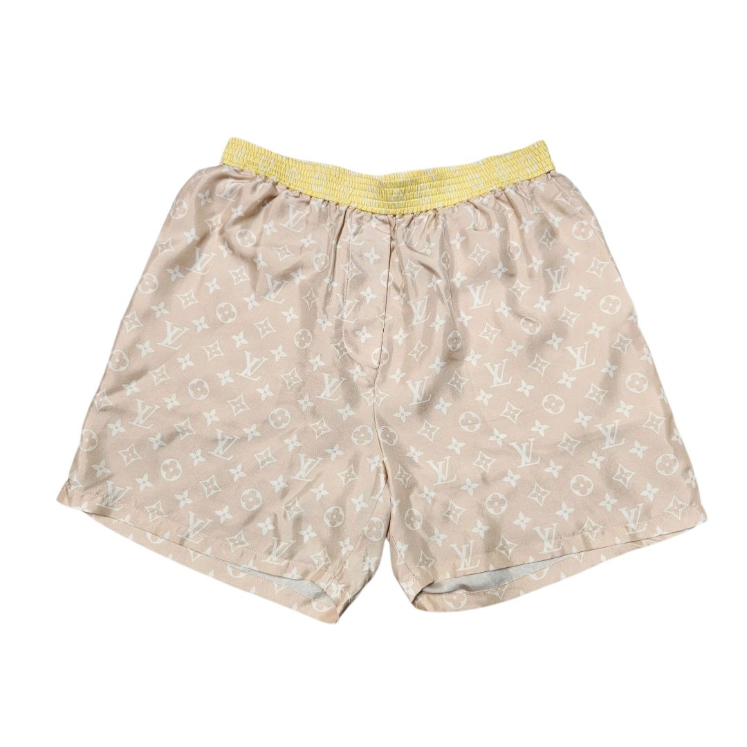 Louis Vuitton Multicolour Monogram Print Silk Shorts, Size FR36