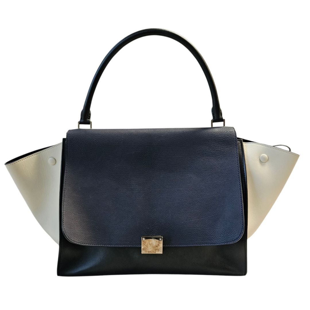 Celine Tricolor Leather Trapeze Bag