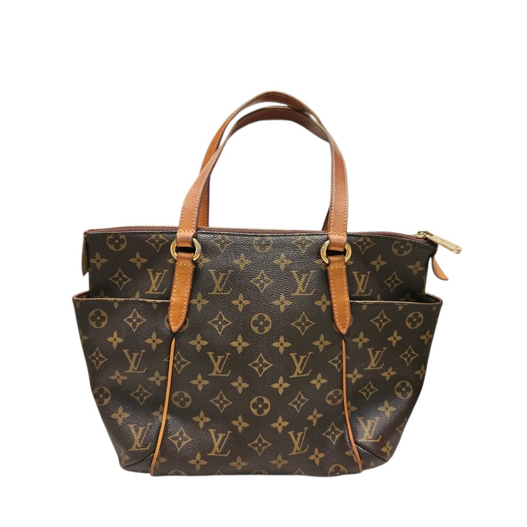 Louis Vuitton Brown Monogram Canvas Leather Totally PM Handbag