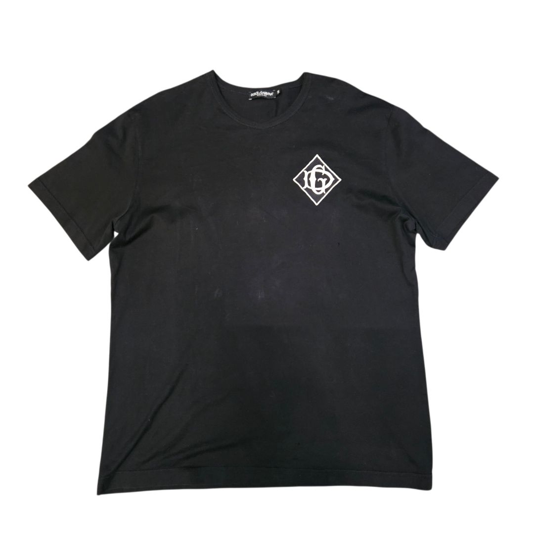 Dolce & Gabbana Black With DG Logo On The Side T-Shirt