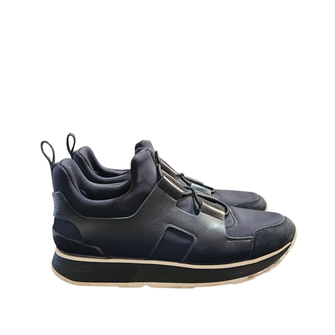 Hermès Black Leather and Neoprene Team Sneaker, Size 38