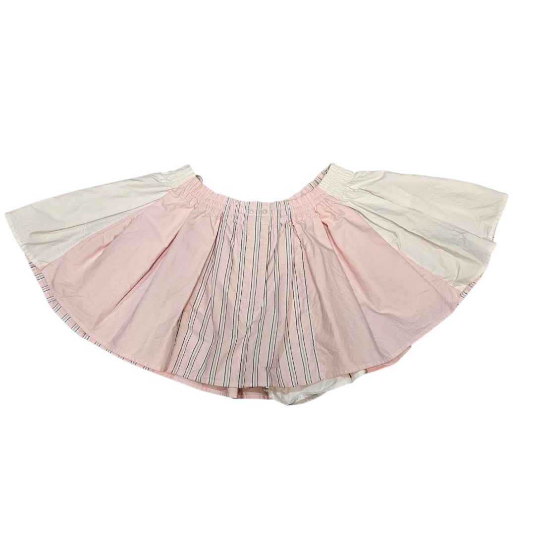 Alexander Wang White/Pink Stripe Pleated Boxer Shorts